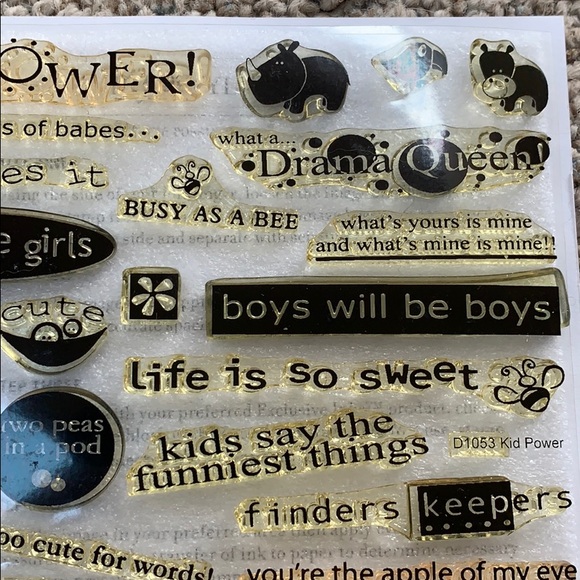 Close to My Heart My Acrylix Kid Power Stamps - Picture 6 of 6